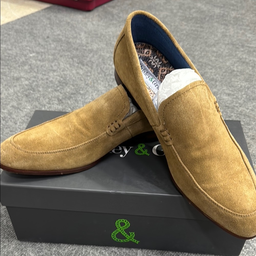 Paisley & Grey Suede Loafers from Men’s Warehouse